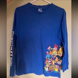 Cartoon Network Long Sleeve Retro TV Characters Graphic T Shirt M
